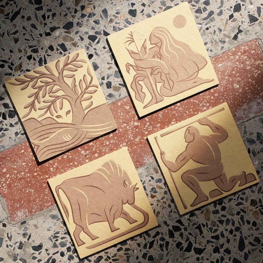 Đế lót ly giấy Beermat in cho dự án Gyutan